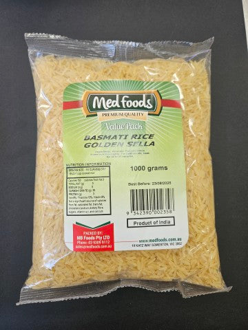 Basmati Golden Sella | 1kg | Medfoods | YG-FFF-1913 | FFF-000921