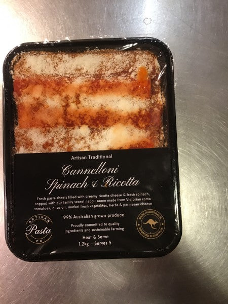 Cannelloni spinach and ricotta