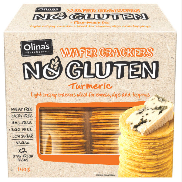 No Gluten Wafer Crackers Turmeric