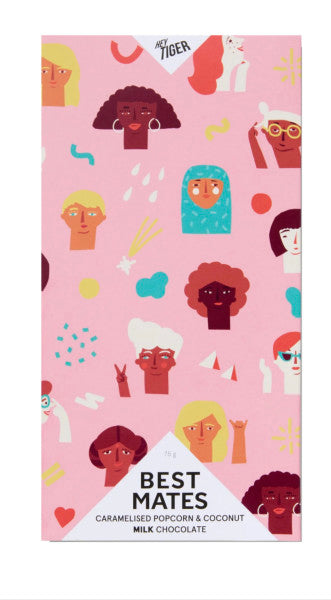 Best Mates caramelised popcorn & coconut milk chocolate