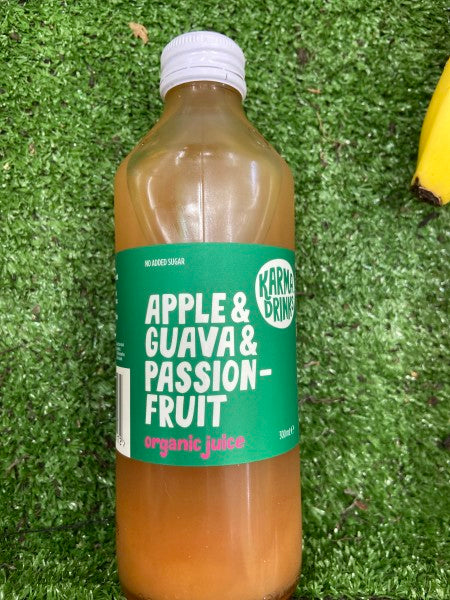 Apple  guava and passion fruit organic juice