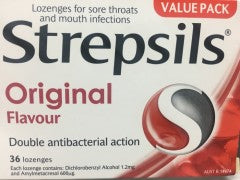 Orignal Flavour | 36 Lozenges | Strepsils | YG-008101-PD-020508