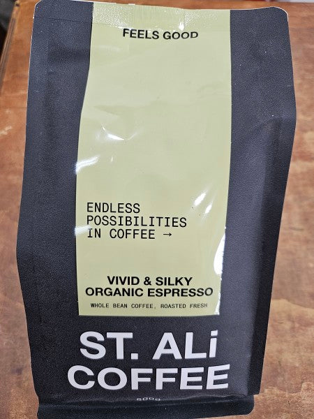 Vivid & Silky Organic Espresso | 500g | St. Ali Coffee | YG-011886-FFF-010332