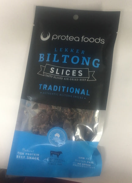 Biltong Sliced Traditional | 100g | Protea Foods | YG-004193-NCQ-007324