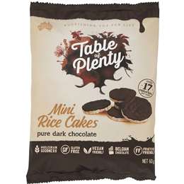 Mini Rice Snacks Dark Chocolate Cakes | 60g | Table Of Plenty | YG-011662-PD-016352