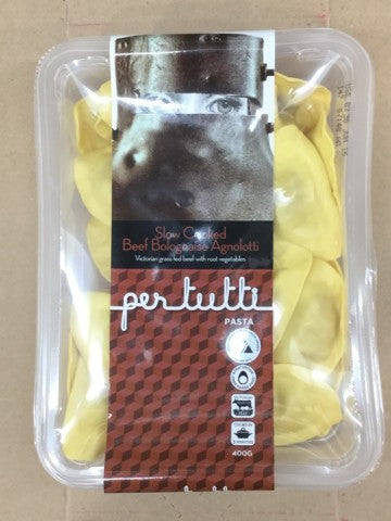 Slow Cooked Beef Bolognaise Agnolotti | 400g | Pertutti | YG-011676-PD-016762