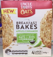 Breakfast Bakes Apple & Cinnamon | 4 Large Packets | Uncle Tobys | YG-005557-PD-014908