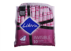 Invisible Wings Super 10 Pads | 10 Pads | Libra | YG-010672-PD-052201
