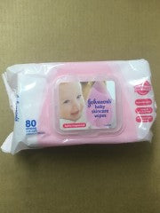 Baby Wipes Refill | 80 Strong Cloth Wipes | Johnson & Johnson | YG-009700-PD-051594