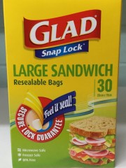 Large Sandwich Bags | 30 Pack 20 x 19 | Glad | YG-010309-PD-051459