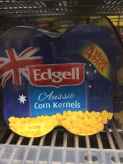 Aussie Corn Kernels | 4 Pack X125g | Edgell | YG-010206-PD-051571