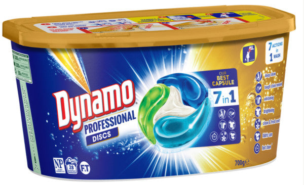 Dynamo Professional 7 In 1 Laundry Discs | 28 Washes | Dynamo | YG-010630-PD-016408