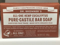 All One Hemp Eucalyptus Pure Castile Bar Soap | 140g | Dr Bronner's | YG-008177-PD-020539