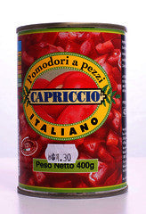 Diced Tomatoes - Bulk | 400g X12 Cans | Capriccio | YG-012308-NCQ-007157