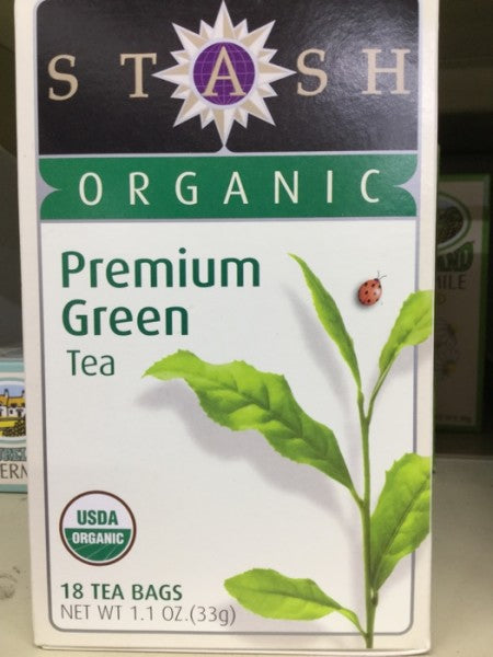 Organic Premium Green Tea | 18 Bags | Stash | YG-009304-PD-011483