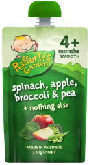 Rafferty's Garden Spinach, Apple, Broccoli & Pea Smooth | 120g | YG-009447-PD-052720