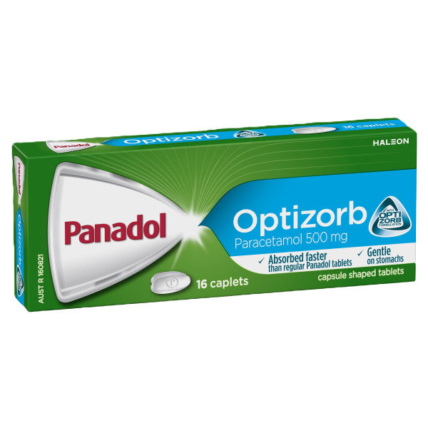 Optizorb Paracetamol 500mg 16 Caplets | 16 Caplets Box | Panadol | YG-012015-PD-022513