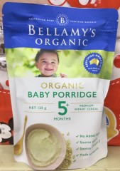 Organic Baby Porridge 5+ Months | 125g | Bellamy's | YG-005594-PD-018305