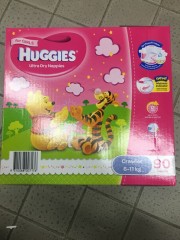 Crawler Nappies Girl | 90 Nappies | Huggies | YG-009095-PD-051869