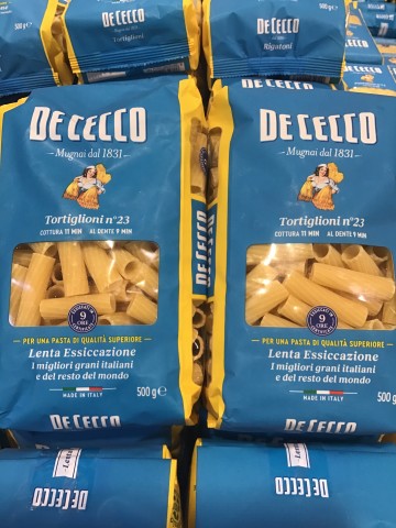 Tortiglioni No 23 Pasta | 500g | De Cecco | YG-000704-GFV-002228