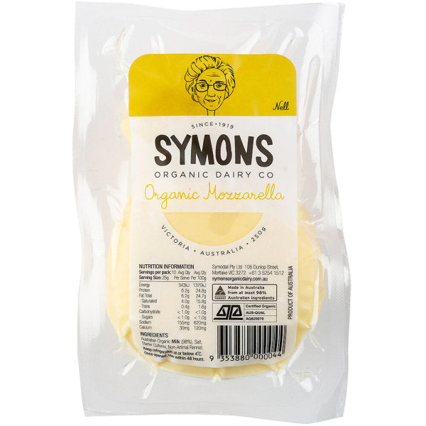 Mozzarella (organic) | 250g | Symons Organic Dairy Co | YG-104143-RO-004915