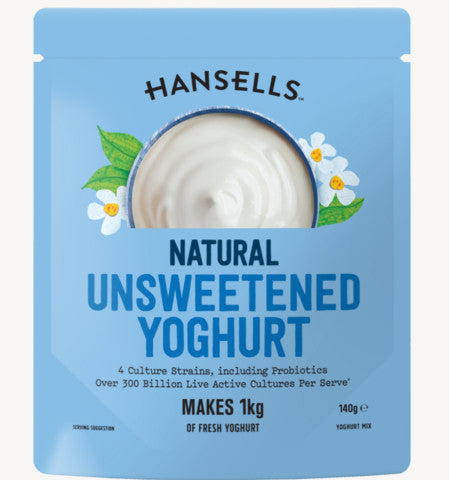 Natural Unsweetened Yoghurt Mix | Makes 1kg | Hansells | YG-004680-PD-017306