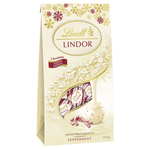 Lindor Christmas Peppermint Bag | 105g | Lindt | YG-005336-PD-006260