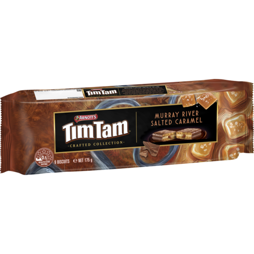 Murray River Salted Caramel Tim Tam Crafted Chocolate Biscuits | 175g | Arnott's | YG-005515-PD-015117