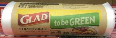 Compostable Kitchen Caddy Liners Small 12l 40.5cm X 41cm | 20 Bags | Glad | YG-005494-PD-017907