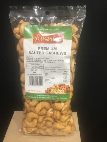 Premium Salted Cashews | 500g | Riverina | YG-000564-GFV-002170