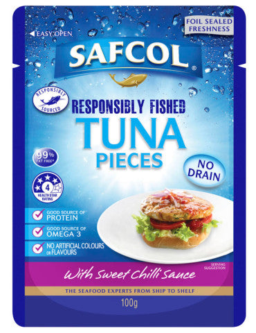 Tuna Pieces W/ Sweet Chilli Sauce | 100g | Safcol | YG-004652-PD-017300