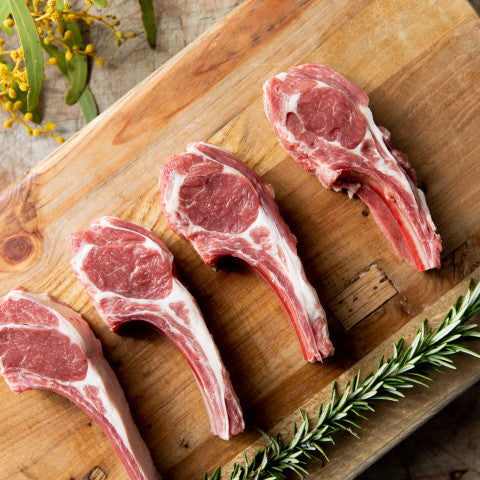 Lamb Cutlet (Vacuum Sealed) | Each Cutlet ≈ 80g | Saltbush Lamb | YG-000481-GMB-002307