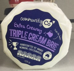 Extra Creamy Triple Cream Brie | 125g | Community Co | YG-005226-PD-017483