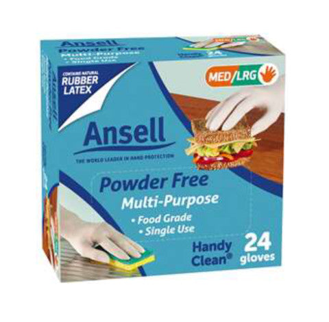 Powder Free Multi Purpose Gloves | 24 Gloves | Ansell | YG-004937-PD-017383