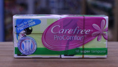 Procomfort 16 Super Tampons 16pk | 16 Tampons | Carefree | YG-008804-PD-052701