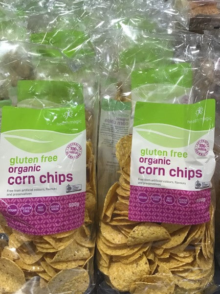 Organic Corn Chips - Gluten Free | 500g | Health Magic | YG-000569-GFV-002234
