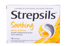 Soothing Honey & Lemon Strepsils | 16 Lozenges | Strepsils | YG-008259-PD-047802