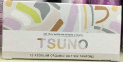 Organic Regular Tampons | 16 Tampons | Tsuno | YG-005814-PD-014685