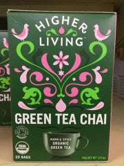 Green Tea Chai | 20 Bags | Higher Living | YG-010698-PD-004776