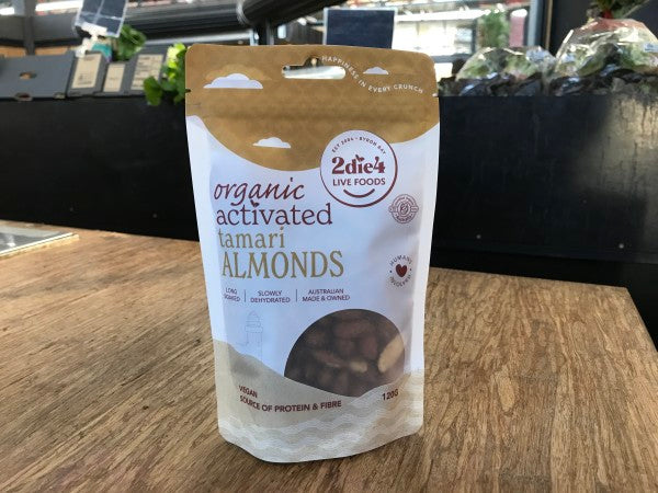 Activated Organic Tamari Almonds | 120g | 2die4 | YG-012475-RO-006673