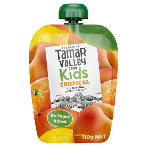 Kids Tropical Greek Yoghurt Squeezie | 110g | Tamar Valley | YG-005441-PD-017897