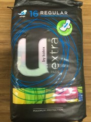 U By Kotek Extra Pads Regular | 16 Pads | Kimberley-Clark | YG-010652-PD-053146