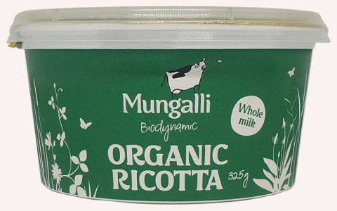 Biodynamic Whole Milk Ricotta Cheese | 325g | Mungalli Creek Dairy | YG-011014-RO-006729