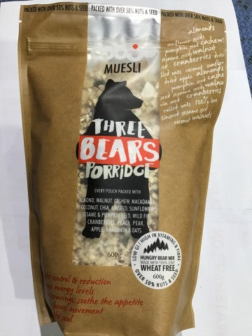 Muesli - Three Bears Porridge | 600g | Mojo | YG-000566-GFV-002139