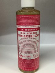 18 In 1 Hemp Rose Pure Castile Soap | 237ml | Dr Bronner's | YG-008246-PD-020558