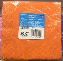 Serviettes 2ply Pumpkin Orange Small | 20 Pack | Unique | YG-005340-PD-017724