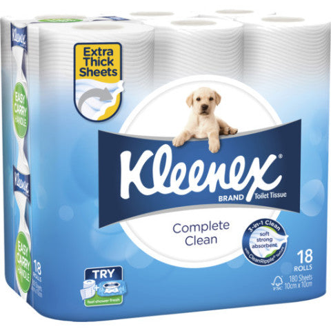 Complete Clean Toilet Tissue, 18 Rolls | 18 Pack | Kleenex | YG-004431-PD-016900