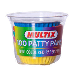 Mini Paper Patty Pans Coloured | 100 Pack | Multix | YG-008068-PD-052371