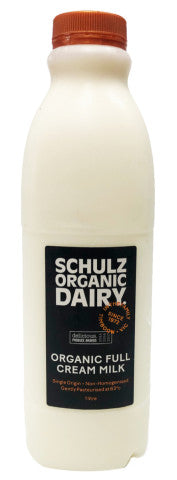 Organic Non-Homogenised Full Cream Milk | 1l | Schulz Organic Dairy | YG-004555-PD-016019