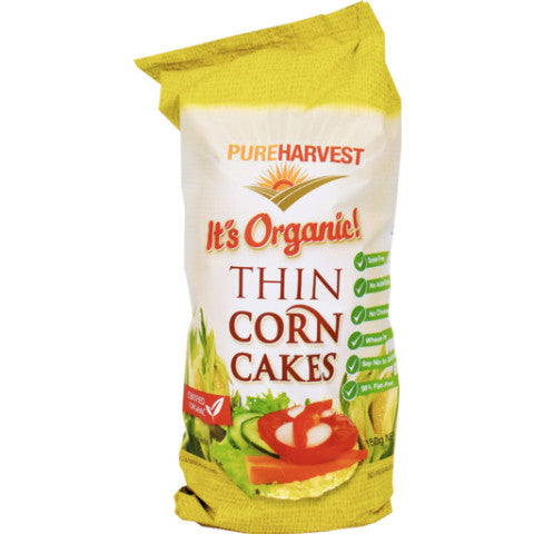 Organic Corn Thins | 150g | Pure Harvest | YG-011659-PD-016177